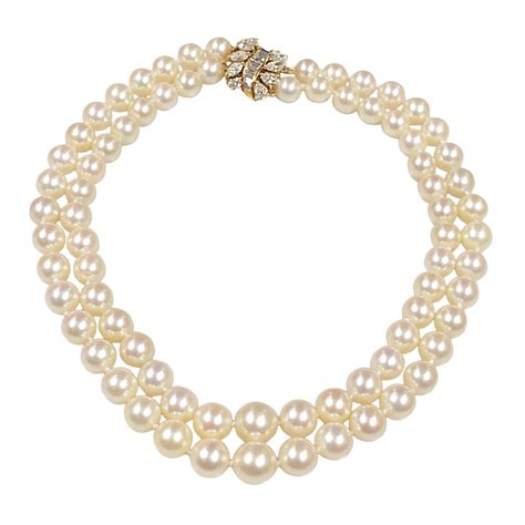 vintage cartier pearl necklace